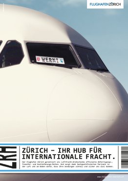 Flughafen Zürich - Anzeige «Cargo»